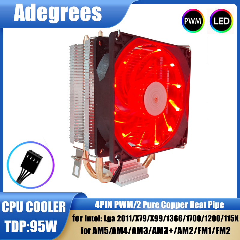 2 Heat-pipes CPU Cooler Tower  - Cpu Cooler 评论和价格