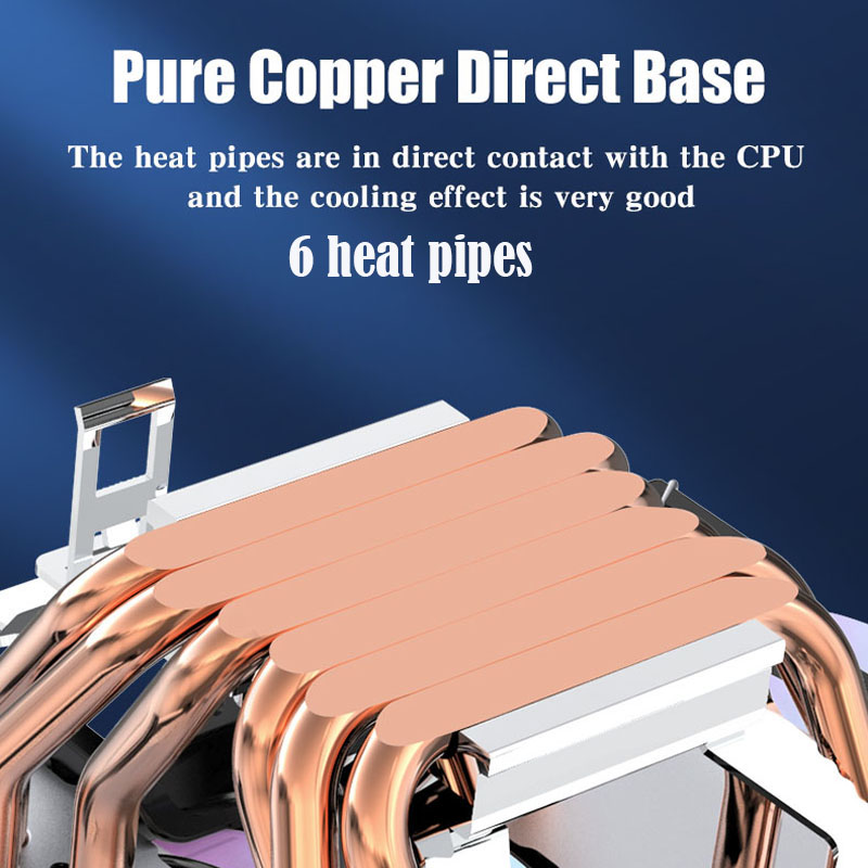 6 Heat Pipe CPU Cooler 4Pin PW - Cpu Cooler 评论和价格