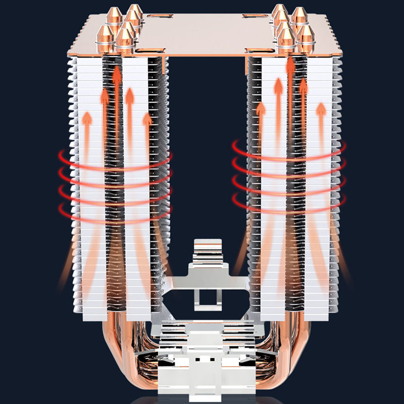 6 Heat Pipe CPU Cooler 4Pin PW - Cpu Cooler 评论和价格