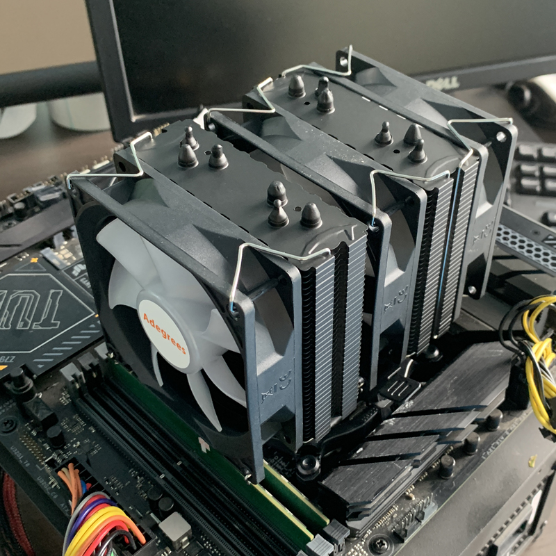 RGB CPU Cooler AM4 6 Heat Pipe - Air Cooler Cpu 评论和价格
